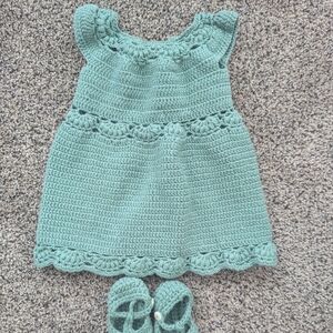 Kate Quinn With Love From Africa Crochet Dress and Booties